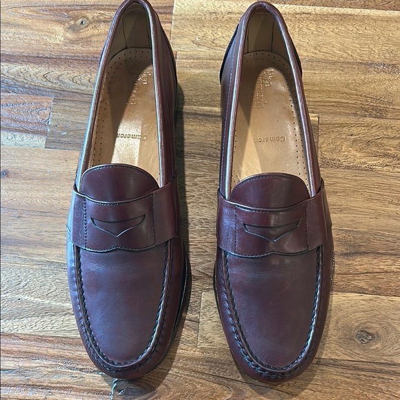 Allen Edmonds Burgundy Leather Slip-Ons - Picture 2 of 12